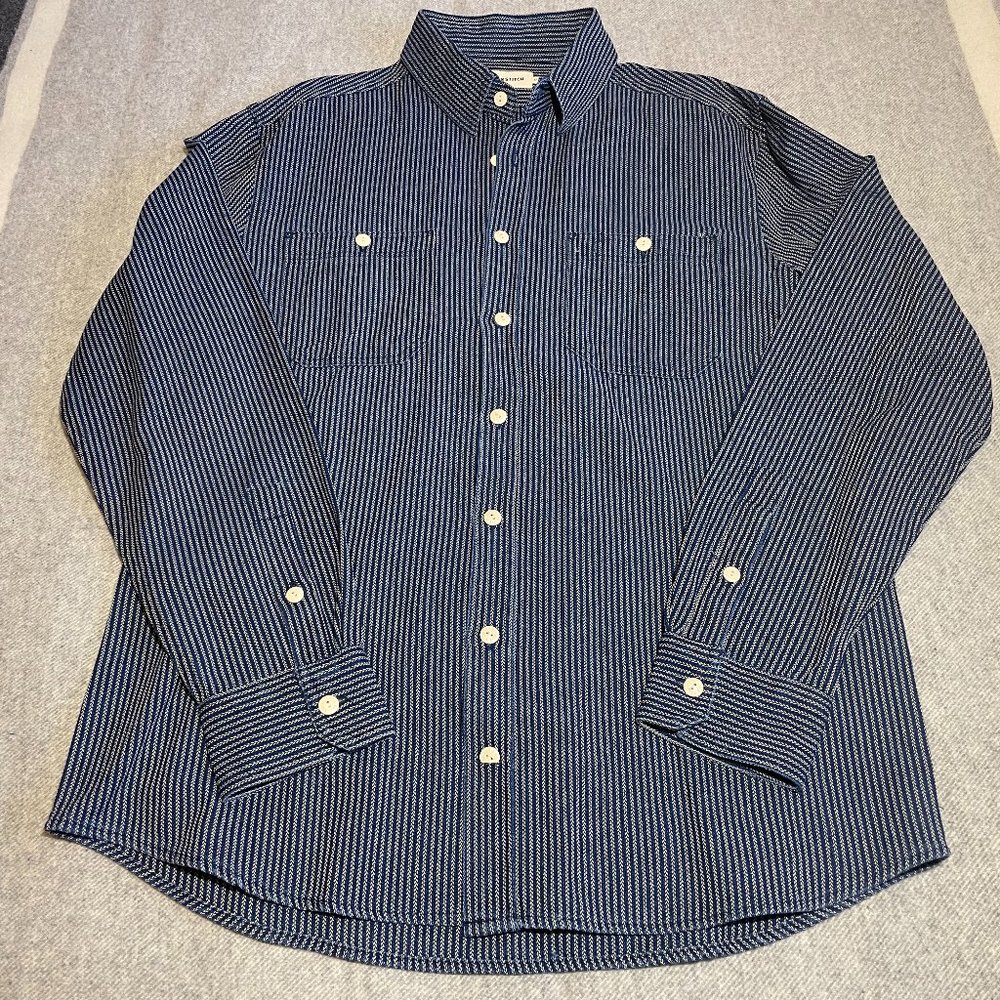 Taylor Stitch The Utility Shirt in Roped Indigo
